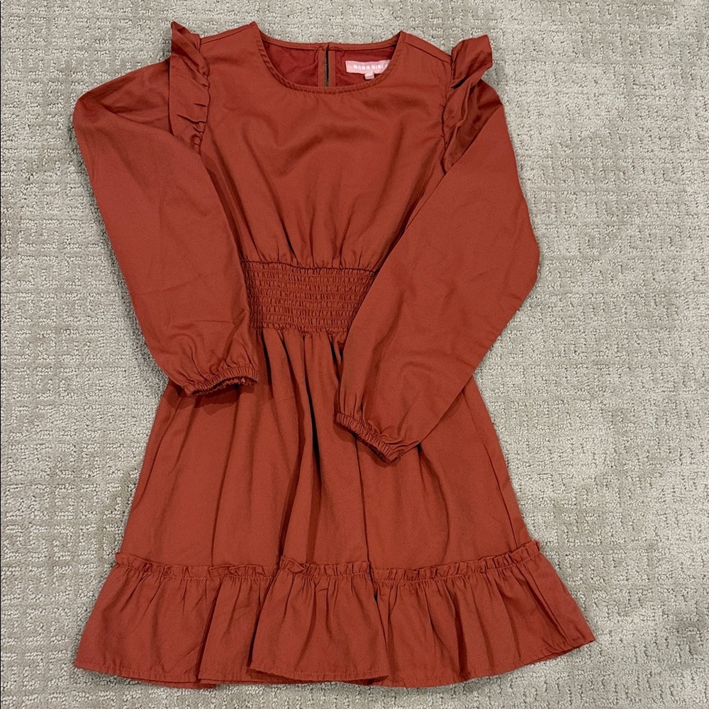 BCBGirls Terracotta Ruffle Dress